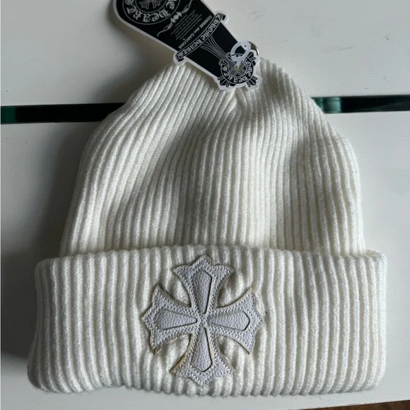 Chrome Hearts | Accessories | Chrome Heart Beanie White